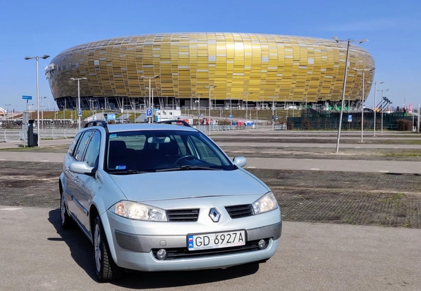 Renault Megane cena 7500 przebieg: 244000, rok produkcji 2004 z Gdańsk małe 172